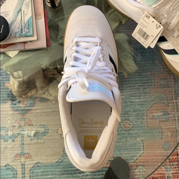 Adidas Busenitz Cloud White Mint 11.5M RARE - Picture 2 of 5